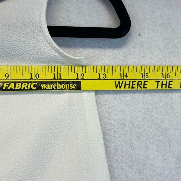 KATE SPADE Girls Top Small White Sleeveless Embellished Black Peter Pan Collar - Picture 6 of 11